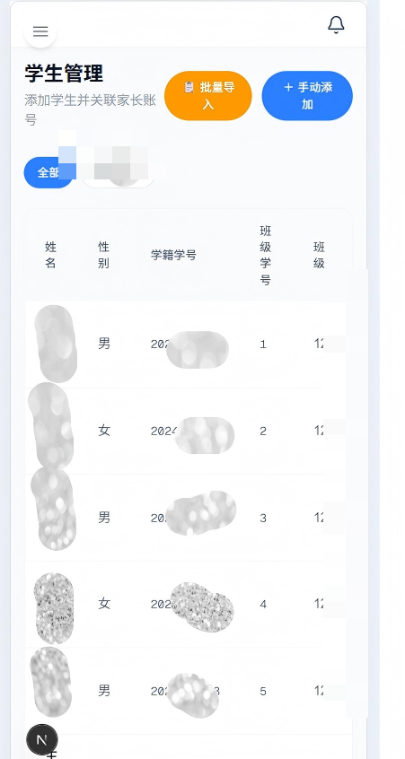 学生管理班级全貌